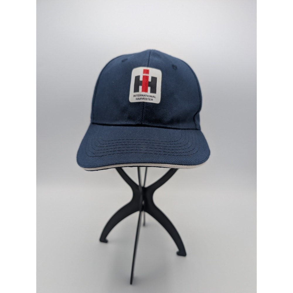 Vintage International Harvester IH Logo Blue Strapback Adjustable Hat